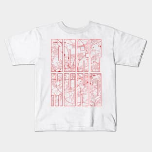 Dortmund, Germany City Map Typography - Oriental Kids T-Shirt